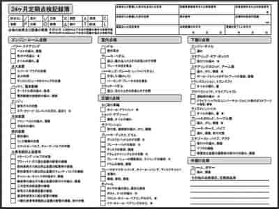 ユーザー車検の点検整備記録簿の書き方を詳しく紹介